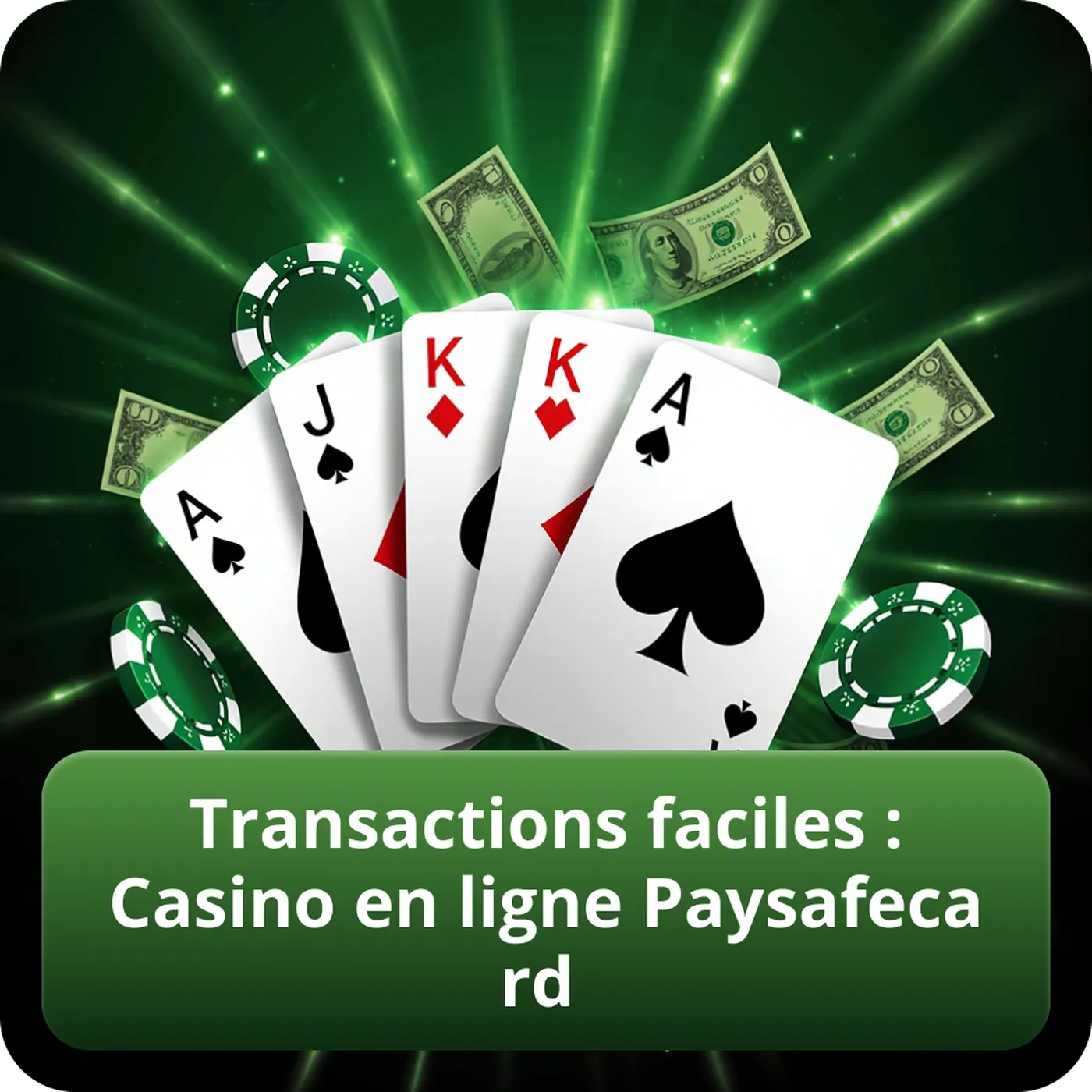 Transactions faciles : Casino en ligne Paysafecard